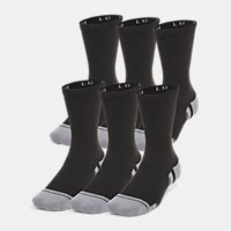 Under Armour UA Performance Tech Unisex 6-Pack Crew Socks - Premium Comfort & Durability