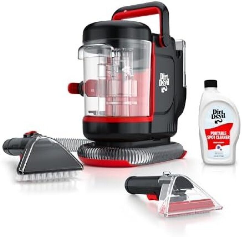 Affordable Dirt Devil Portable Spot Cleaner for Carpet and Upholstery