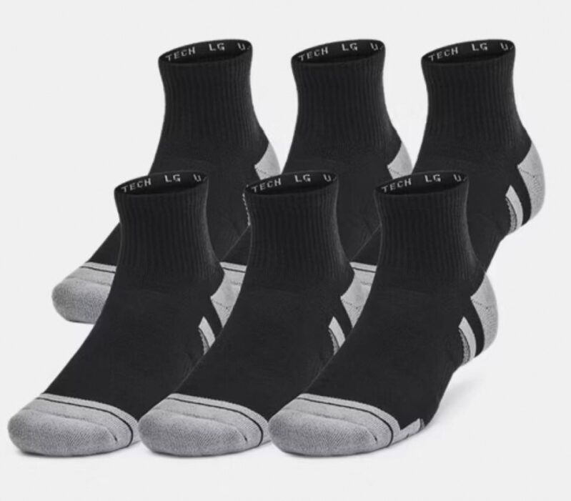Under Armour Performance Tech Unisex 6-Pack Quarter Socks