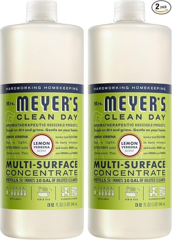 Mrs. Meyer's Clean Day Multi-Surface Concentrate - Lemon Verbena Scent, 2 Pack