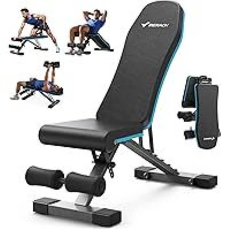 MERACH Foldable Weight Bench for Home Gym - Unmatched Stability & Durability