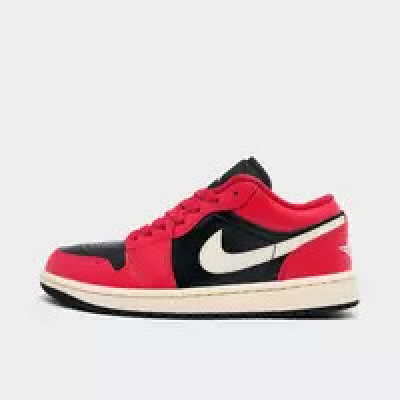 Nike Women's Air Jordan Retro 1 Low Casual Shoes - Bold Red Style