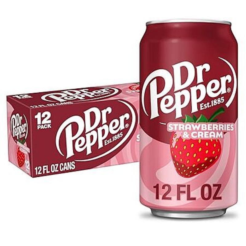 Dr Pepper Strawberries and Cream Soda - Sweet, Creamy Treat