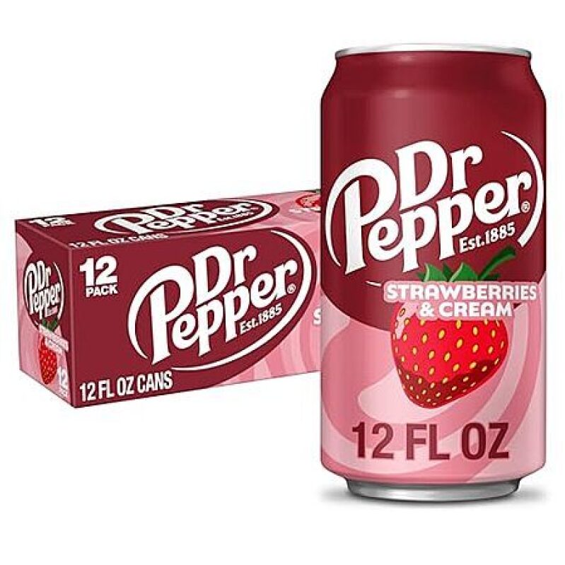 Dr Pepper Strawberries and Cream Soda - Sweet, Creamy Treat