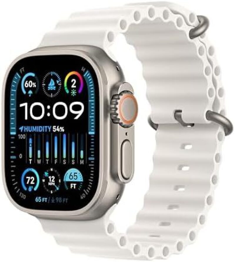 Refurbished 49mm Apple Watch Ultra 2 GPS + Cellular - Titanium/White Band