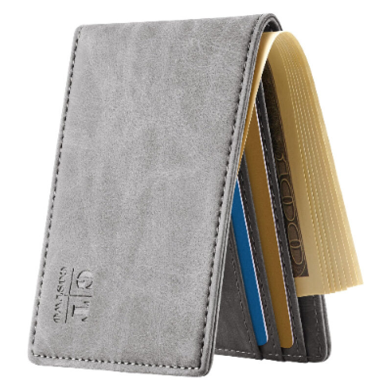 Gostwo Men's Slim Leather Wallet - Durable and Stylish