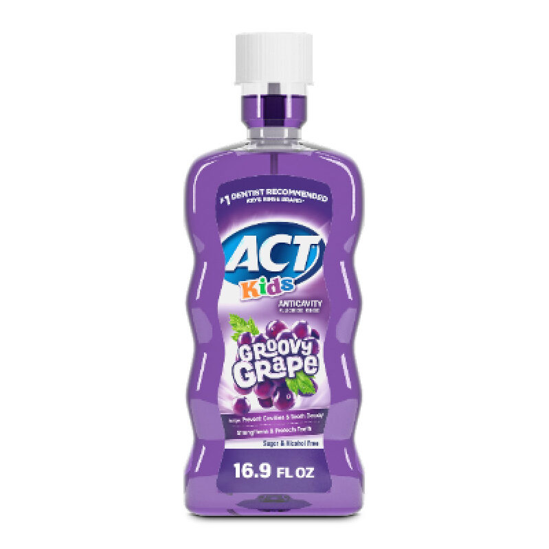 ACT Kids Groovy Grape Anticavity Mouthwash - 16.9 fl. oz