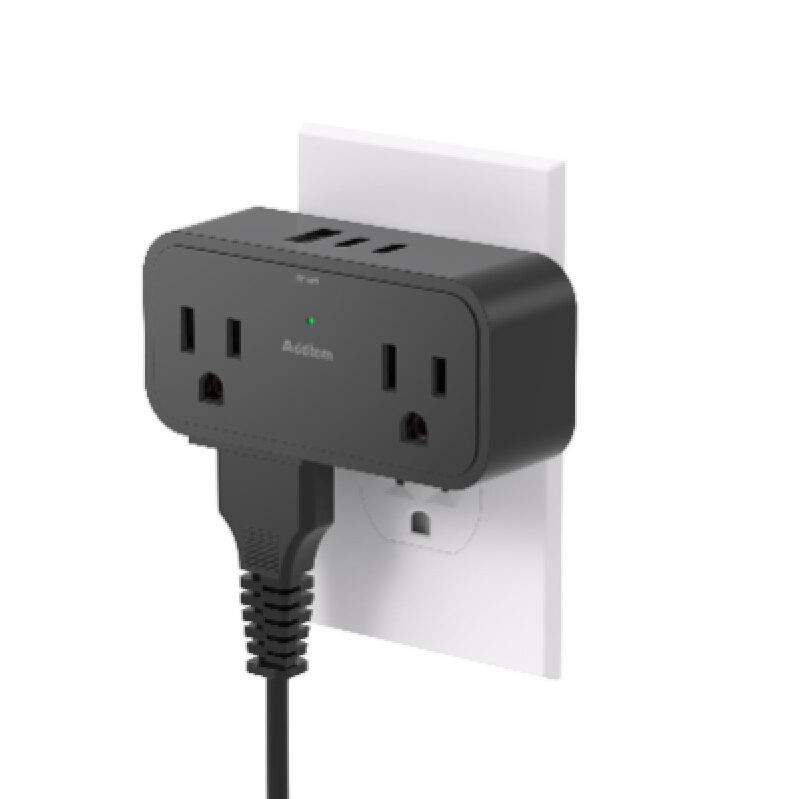 Multi-Port Travel Power Strip by Addtam - Ultimate Convenience