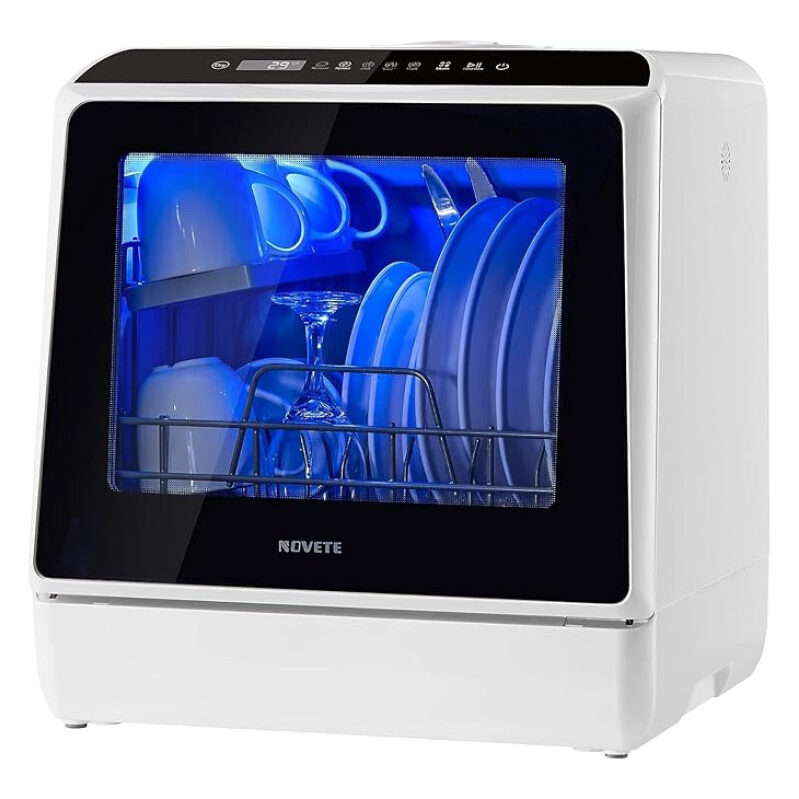 NOVETE Portable Countertop Dishwasher - Affordable and Efficient