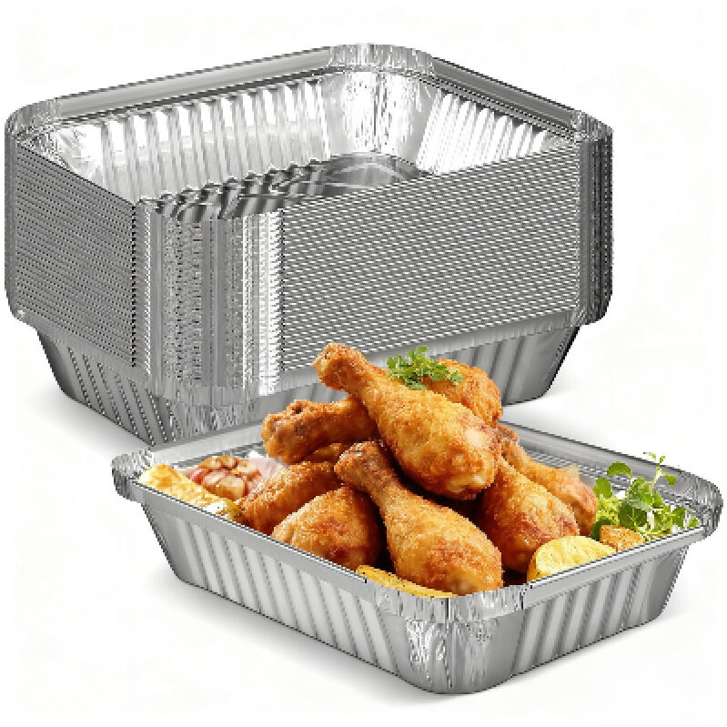 Redriver Aluminum Foil Square Baking Trays - 30 Pack on Sale