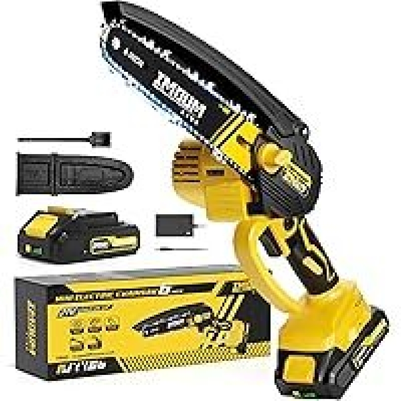 Imoumlive 6-Inch Cordless Mini Electric Chainsaw - Lightweight and Efficient