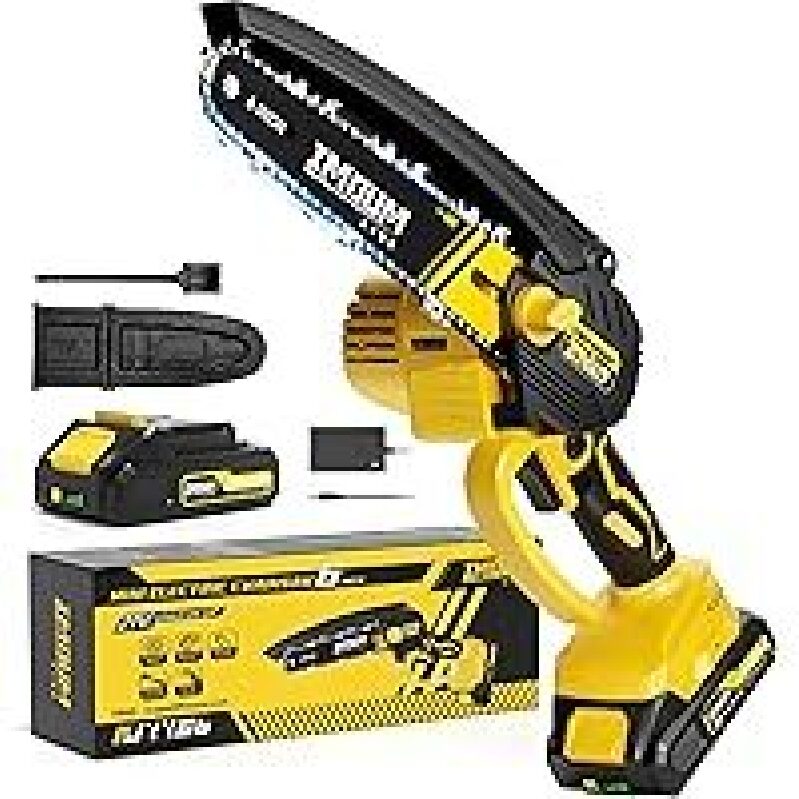 Imoumlive 6-Inch Cordless Mini Electric Chainsaw - Lightweight and Efficient