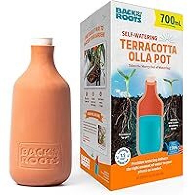 Back to the Roots Self-Watering Terracotta Olla Pot 700mL