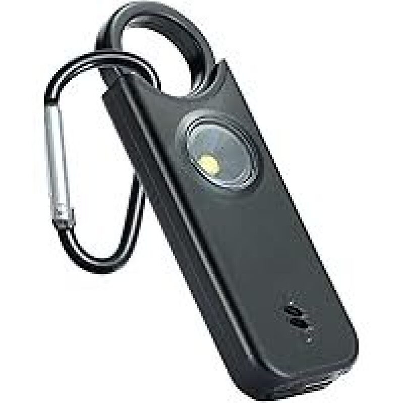 Tipsean 135dB Personal Safety Alarm with Flashlight - High-Decibel Siren and Strobe Light for Self-Defense and Emergency