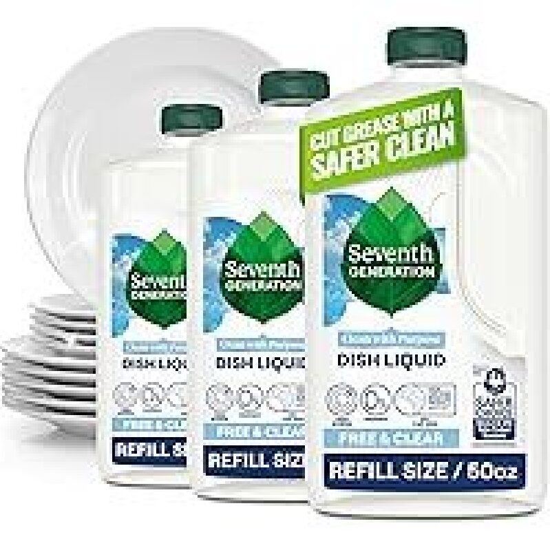 Third-Party 3-Pack Seventh Generation Dish Liquid Soap Refill 50oz