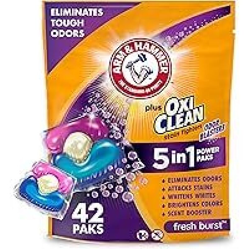 Arm & Hammer Plus OxiClean 5-in-1 Power Paks for Fresh Laundry