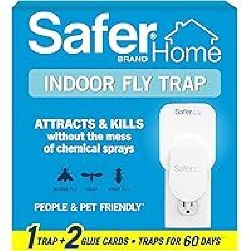 Safer Home Indoor Plug-In Fly Trap Kit: Effective and Safe Insect Killer for Homes
