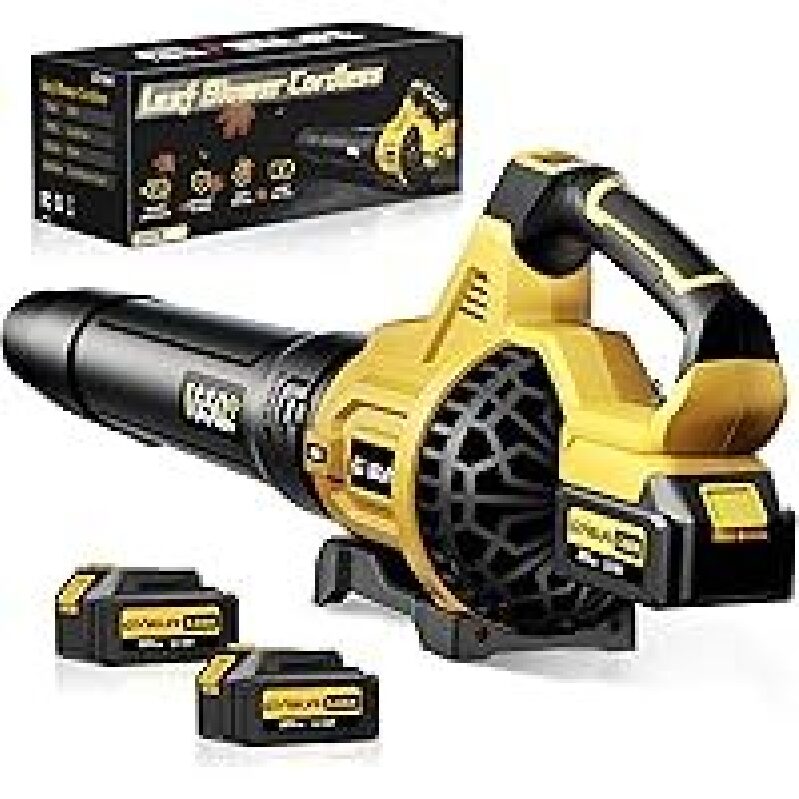 Powerful Geveelife 650CFM 3-Speed Leaf Blower - Efficient & Eco-Friendly