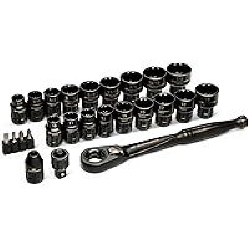 GEARWRENCH 25 Piece 3/8-in Drive Pass Through Ratchet and Socket Set - Ultimate Tool Kit