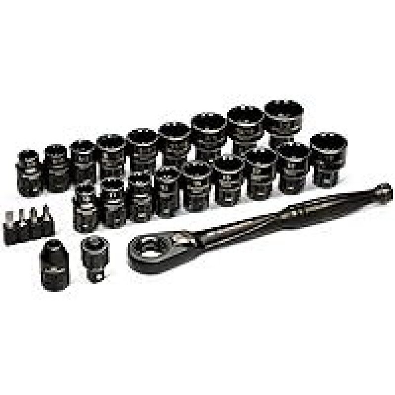 GEARWRENCH 25 Piece 3/8-in Drive Pass Through Ratchet and Socket Set - Ultimate Tool Kit