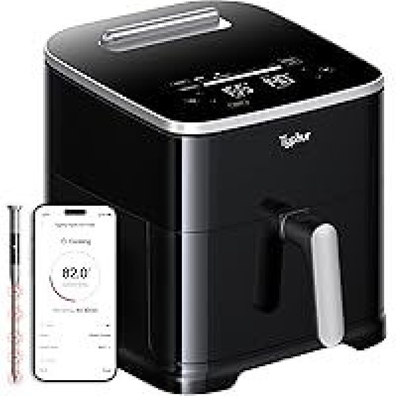 Typhur Sync 9-in-1 XL 8qt Ceramic AI Smart Air Fryer with Thermometer