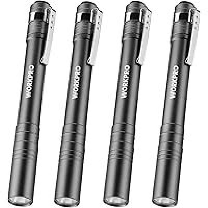 4-Pack Workpro LED Pen Lights: Reliable and Durable Flashlights for Every Need