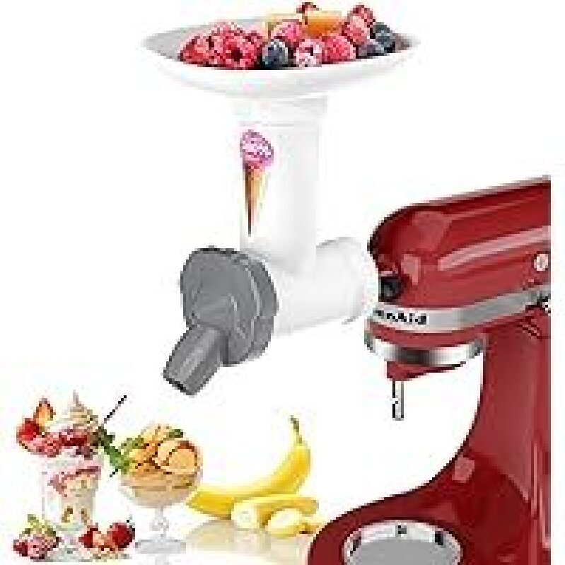 KitchenAid Stand Mixer Ice Cream Maker Attachment - Perfect for Homemade Frozen Treats