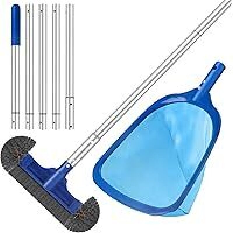 Efficient 3-in-1 Pool Brush Cleaning Kit for Hassle-Free Pool Maintenance