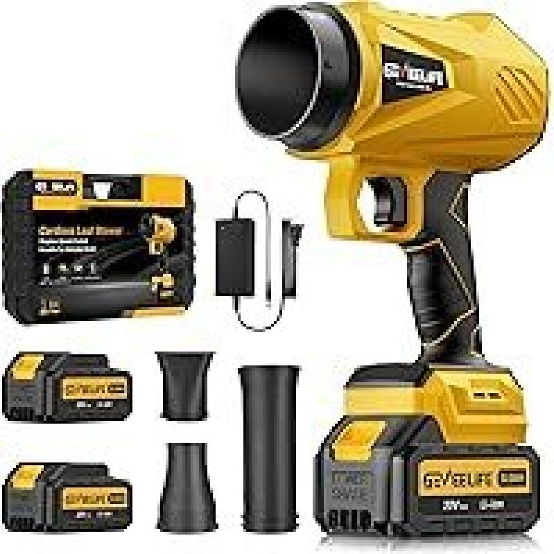 Powerful GEVEELIFE 20V Cordless Leaf Blower - Efficient Cleaning Tool