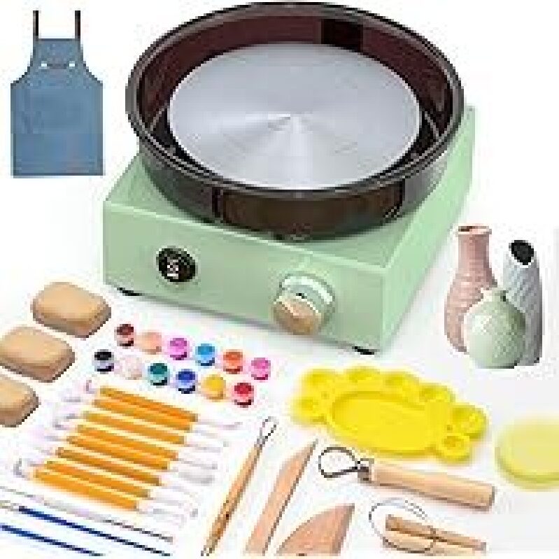 Alldeer Mini Pottery Wheel Kit: Ideal for Beginner Potters