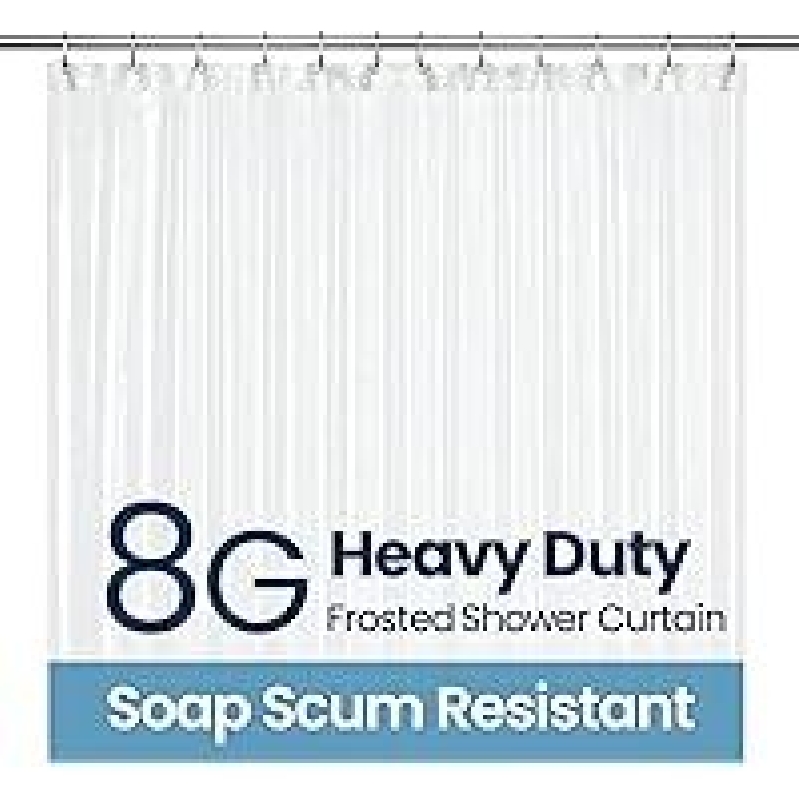 LiBa Bathroom Shower Curtain: Waterproof 72x72-inch, Ultra Smooth, Heavy Duty