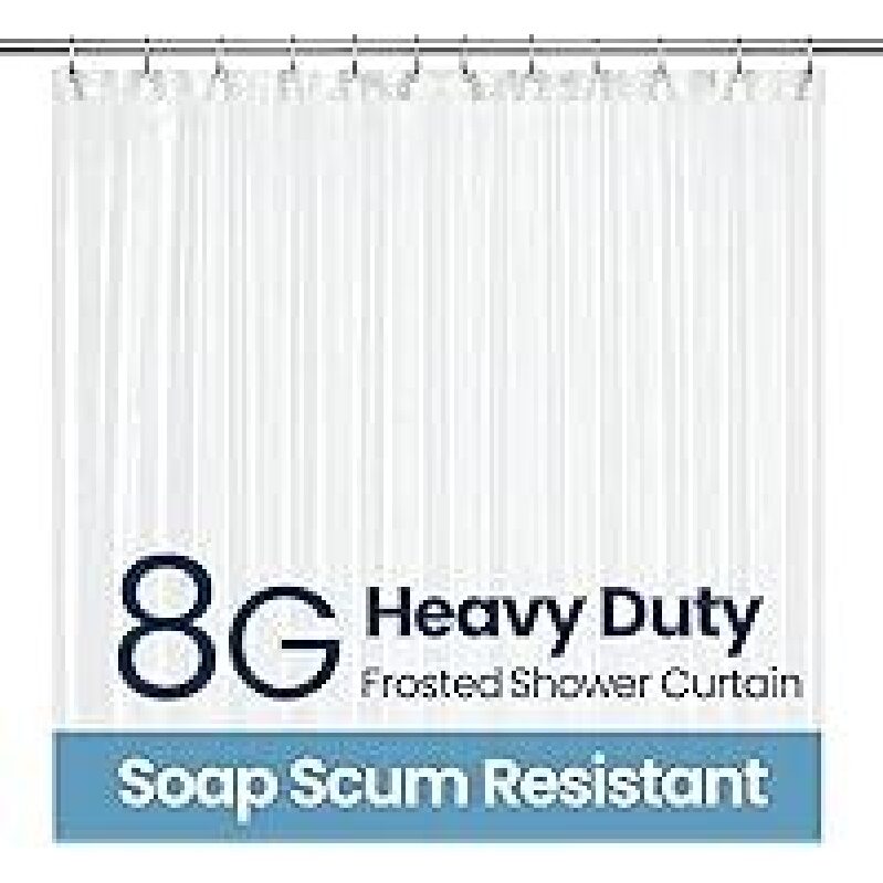LiBa Bathroom Shower Curtain: Waterproof 72x72-inch, Ultra Smooth, Heavy Duty