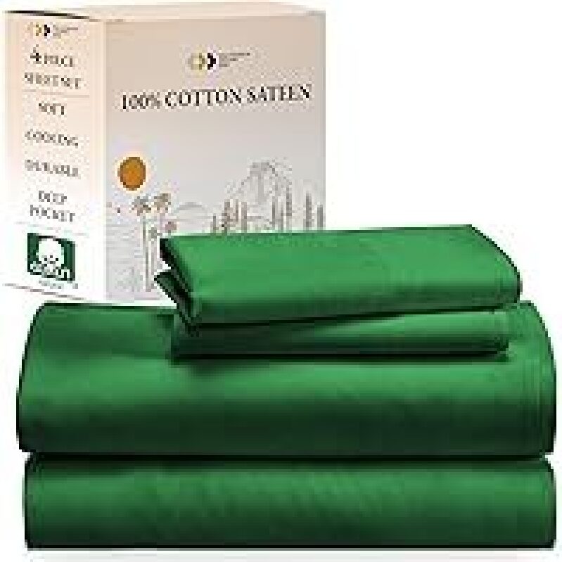 California Design Den Natural 100% Cotton Bed Sheets King Size Set