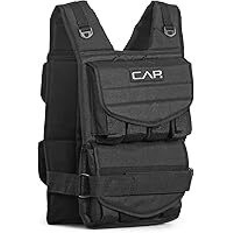 CAP Barbell Adjustable Weighted Vest with Removable Iron Weights - 40lbs