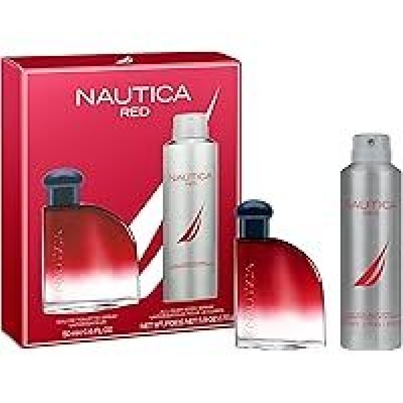 Nautica Red Men's Eau de Toilette Gift Set - Bold, Spicy Scent