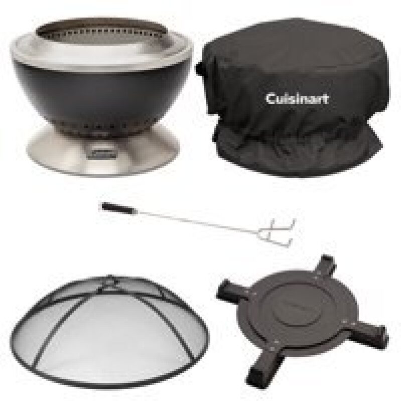 Cuisinart Smokeless Fire Pit Bundle - 24-inch