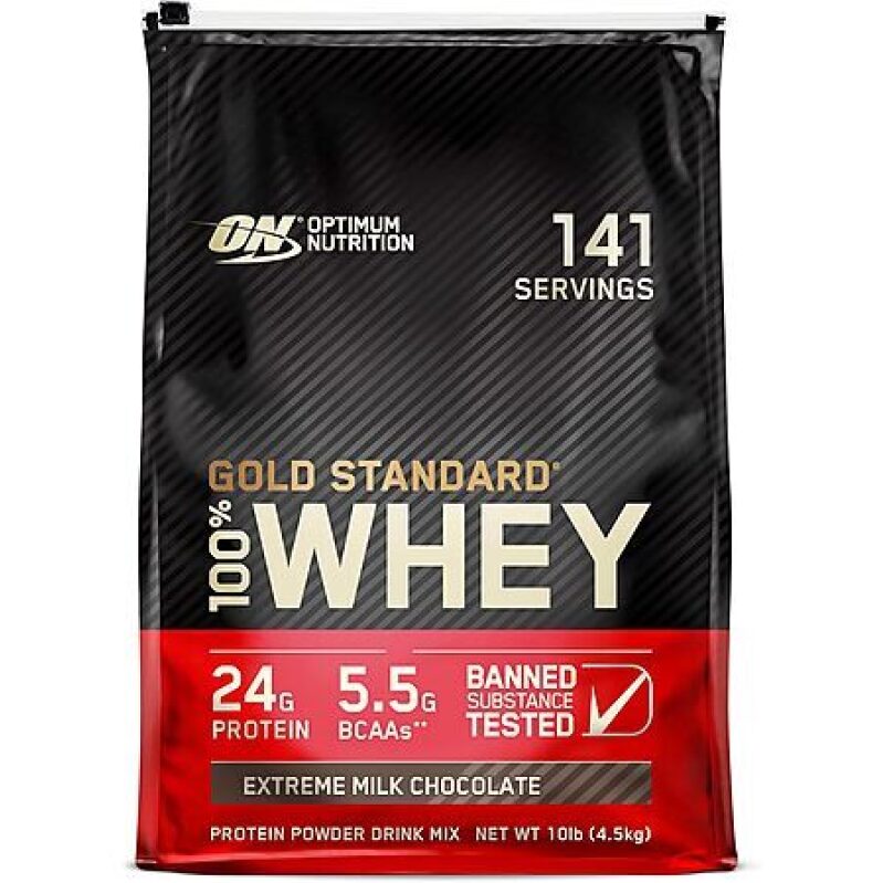 Optimum Nutrition Gold Standard 100% Whey Protein Powder - Extreme Milk Chocolate Flavor