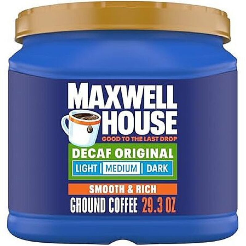 29.3-Oz Maxwell House Ground Coffee (Decaf Original, Medium Roast) - Great Value