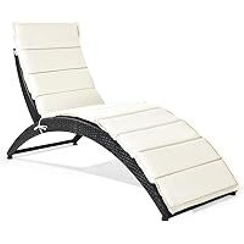 Tangkula Foldable Patio Lounge Chair - Premium Outdoor Chaise for Ultimate Relaxation
