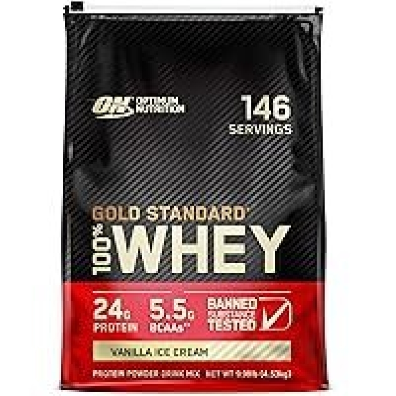 Optimum Nutrition Gold Standard 100% Whey Protein Powder - Muscle Building & Recovery