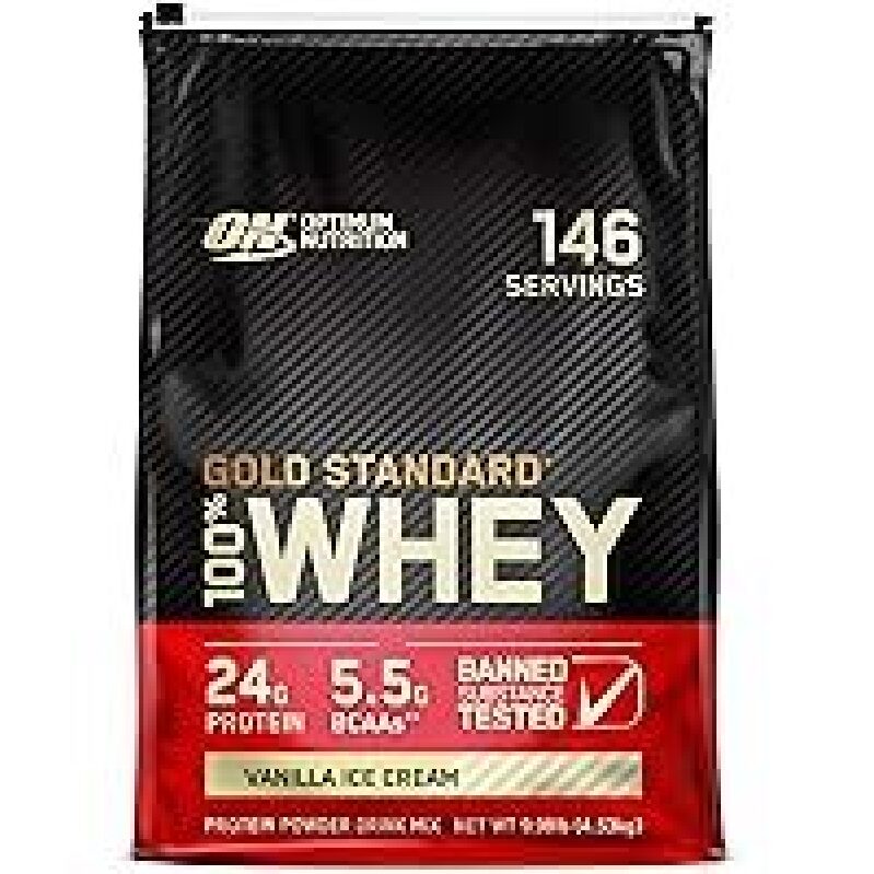 Optimum Nutrition Gold Standard 100% Whey Protein Powder - Muscle Building & Recovery