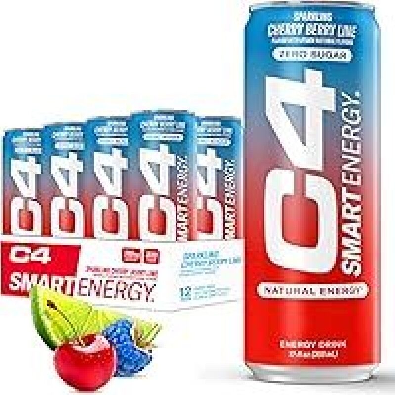 12-Pack Cellucor C4 Smart Energy Drink Cherry Berry Lime 12oz