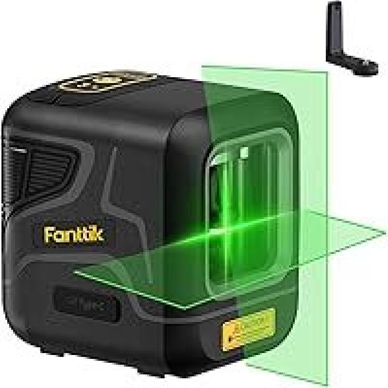 Fanttik D2 100ft Green Cross Line Self-Leveling Laser Level with Rechargeable Battery