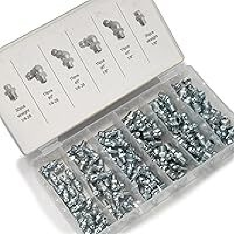 NEIKO 50463A Grease Fitting Assortment Kit - Comprehensive SAE Zerk Fitting Set