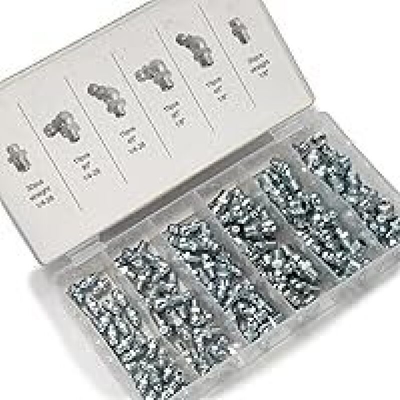NEIKO 50463A Grease Fitting Assortment Kit - Comprehensive SAE Zerk Fitting Set