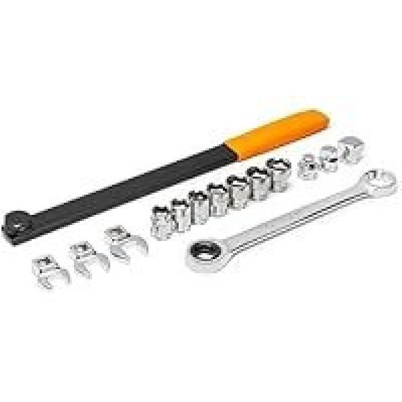 GEARWRENCH 15 Piece Ratcheting Serpentine Belt Tool Set 3680D - Efficient Belt Replacement