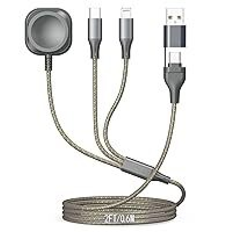 ShSiXin Multi Charging Cable for Apple Watch Charger 4FT