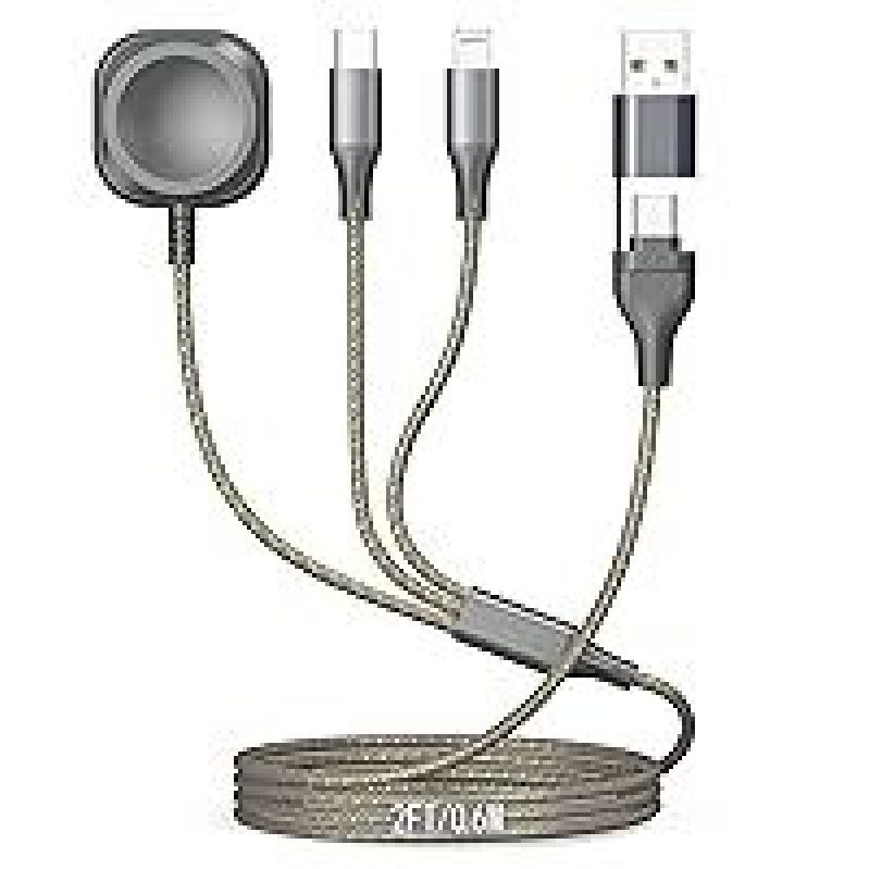 ShSiXin Multi Charging Cable for Apple Watch Charger 4FT