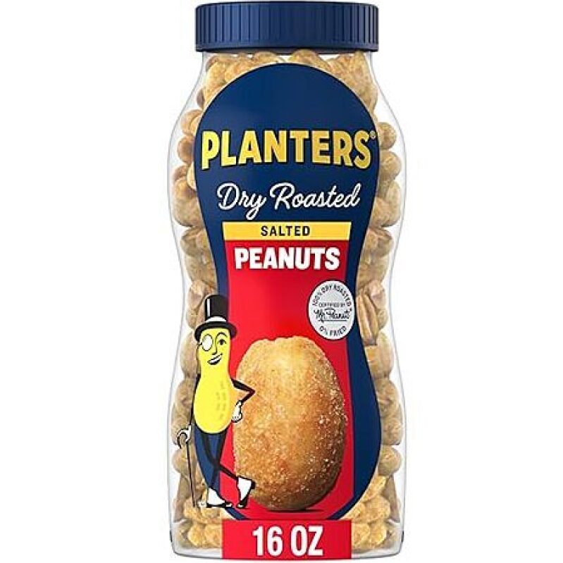 16-Ounce Planters Dry Roasted Peanuts (Salted) - Great Value Snack Deal