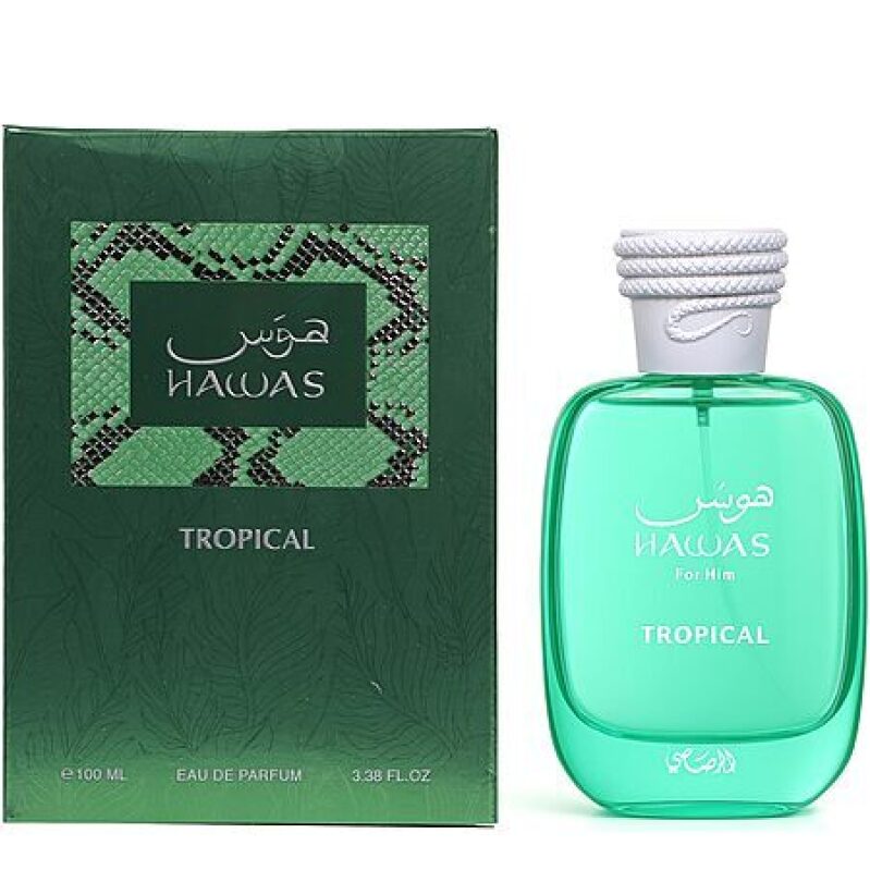 Rasasi Hawas Tropical Eau De Parfum Spray for Men - Exotic Tropical Scent